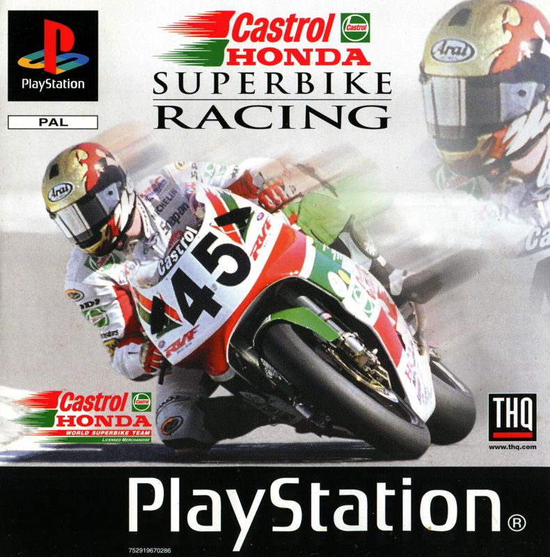 Castrol Honda Superbike Racing box art for Playstation
